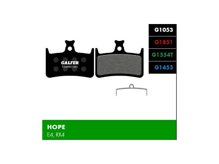 Klocki hamulcowe Galfer HOPE E4 | RX4