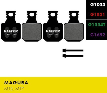 Galfer Disc Pads, Magura MT5/7 Series - E-bike G1652