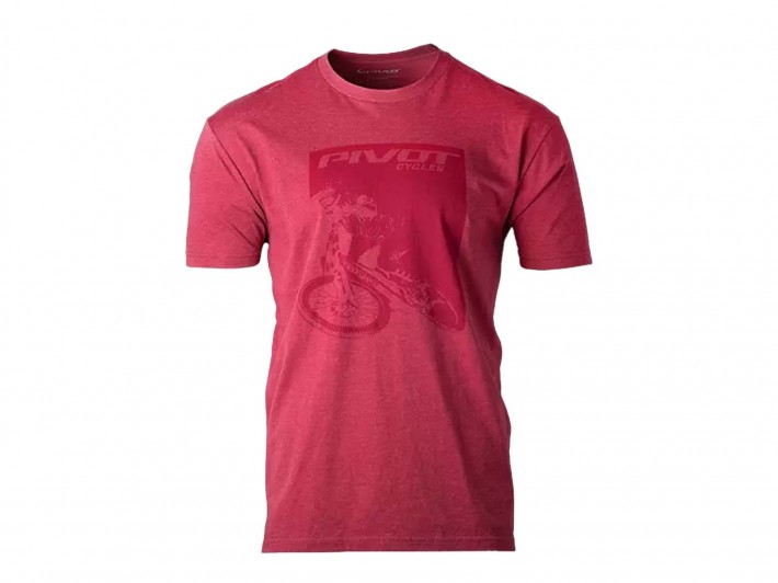 T-Shirt Pivot Rider - czerwony